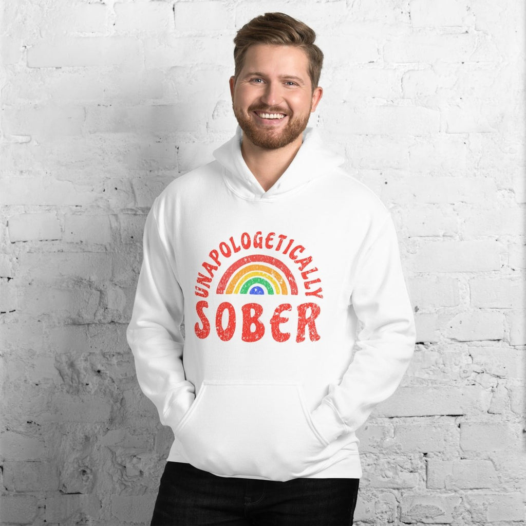 Unapologetically Sober Rainbow Pride Unisex Hoodie