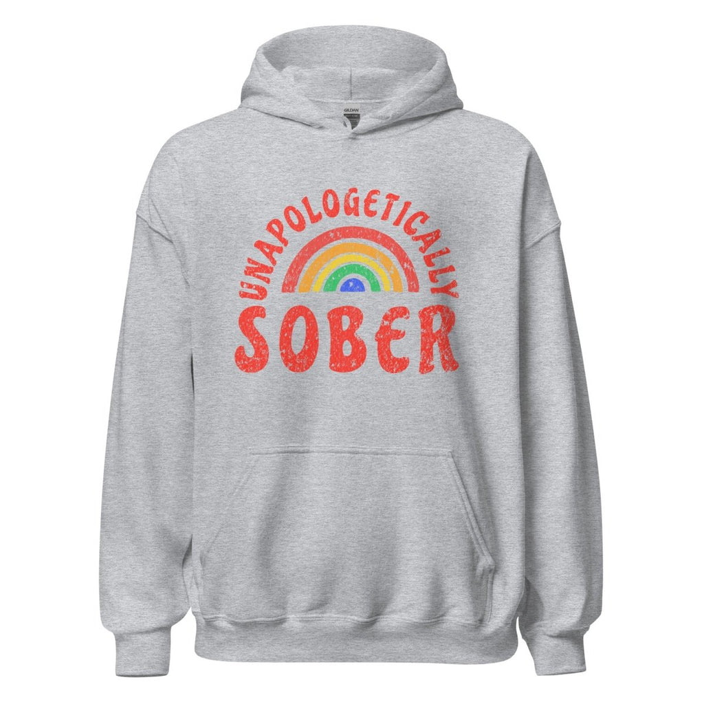 Unapologetically Sober Rainbow Pride Unisex Hoodie
