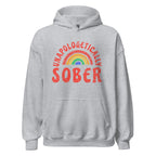 Unapologetically Sober Rainbow Pride Unisex Hoodie