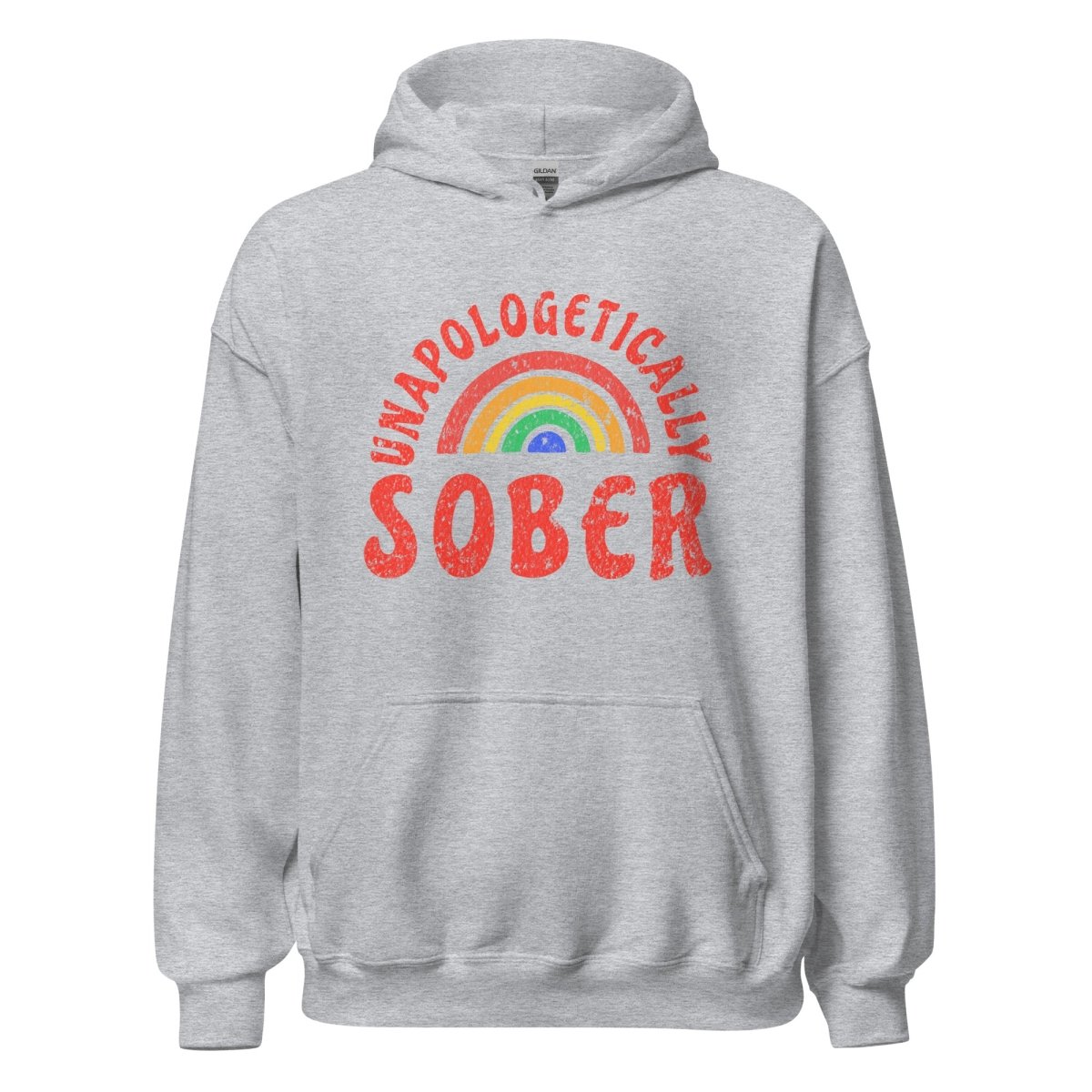 Unapologetically Sober Rainbow Pride Unisex Hoodie