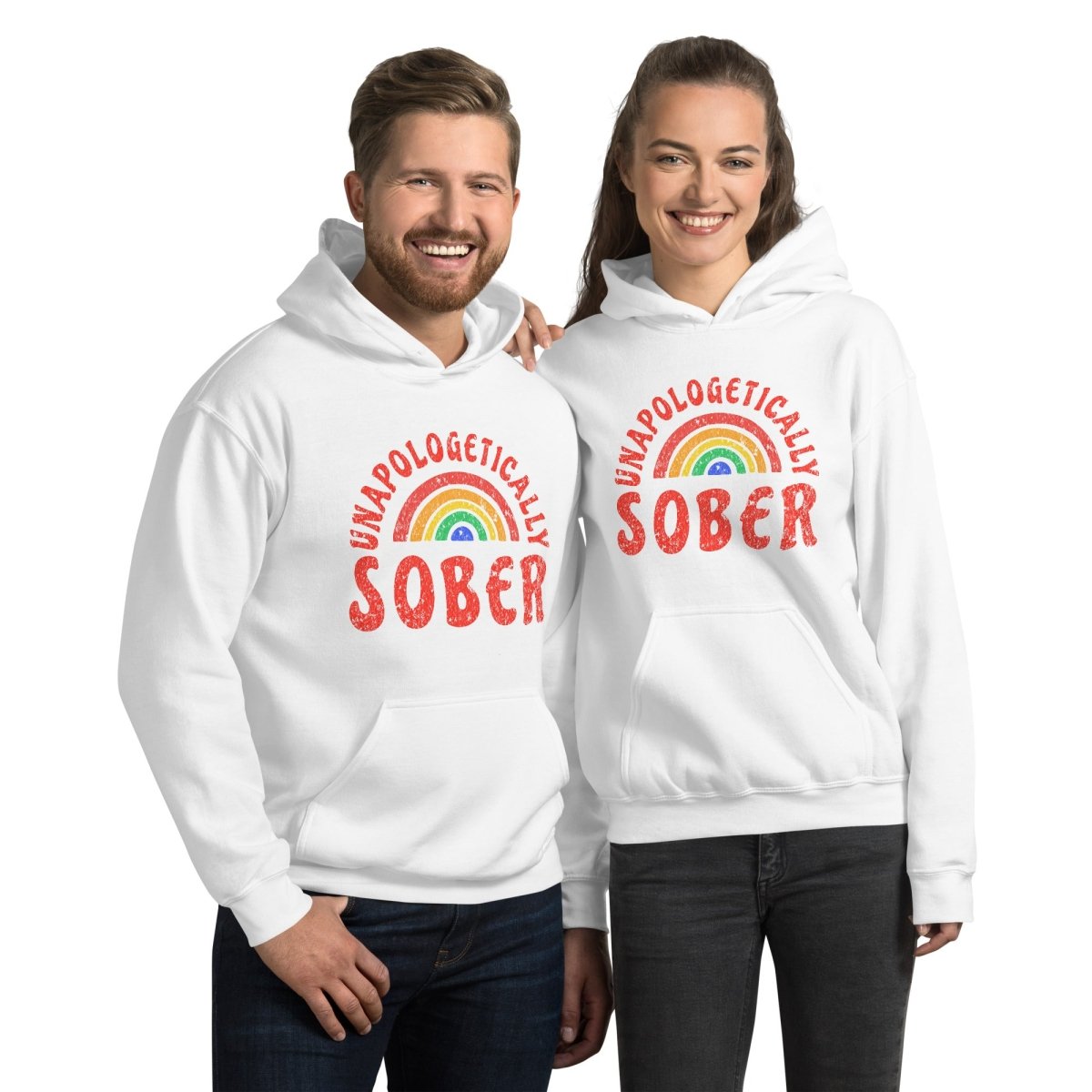 Unapologetically Sober Rainbow Pride Unisex Hoodie