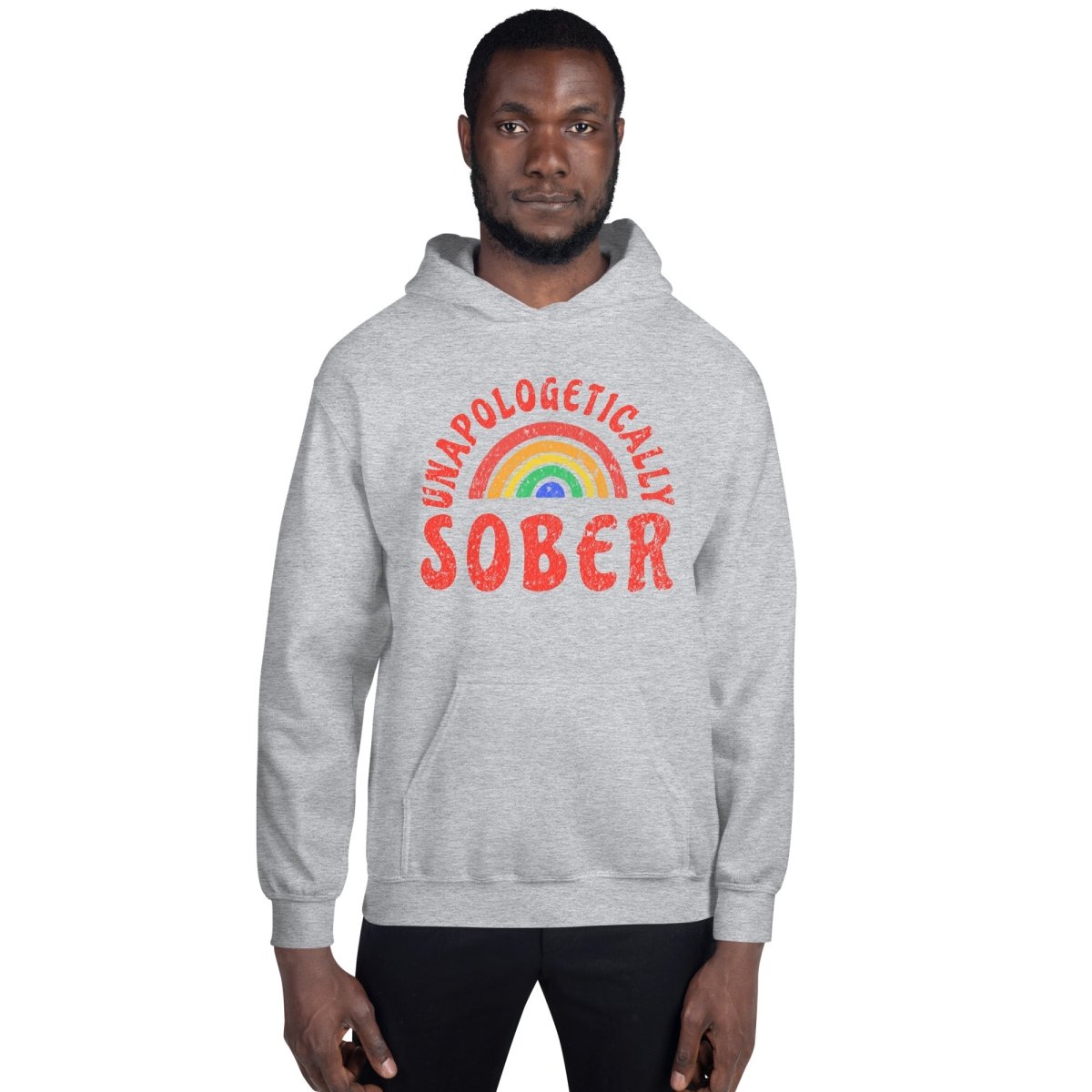 Unapologetically Sober Rainbow Pride Unisex Hoodie