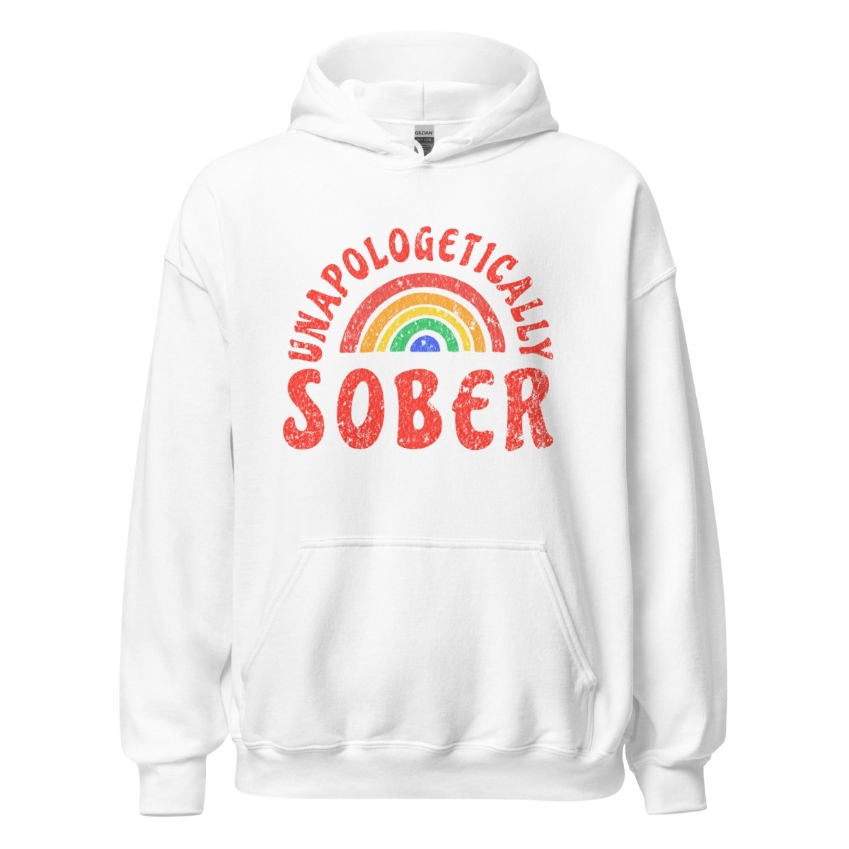 Unapologetically Sober Rainbow Pride Unisex Hoodie