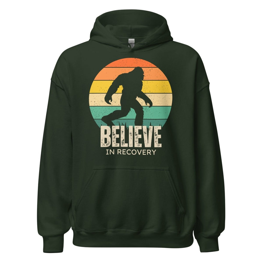 Unisex Hoodie – Believe in Recovery with Bigfoot