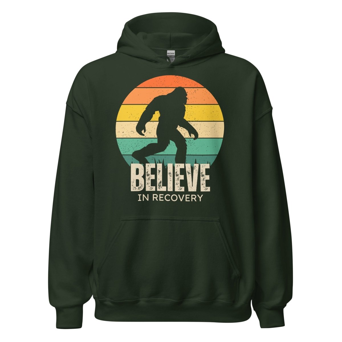 Unisex Hoodie – Believe in Recovery with Bigfoot