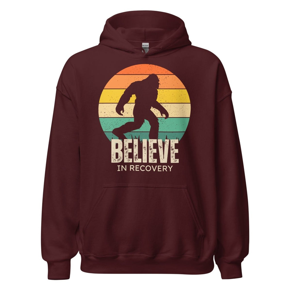 Unisex Hoodie – Believe in Recovery with Bigfoot