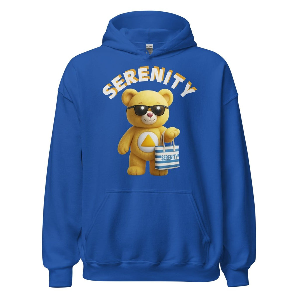 Yellow Serenity Cub Hoodie – Beach Day Vibes – Sober Comfort Hoodie (Unisex)